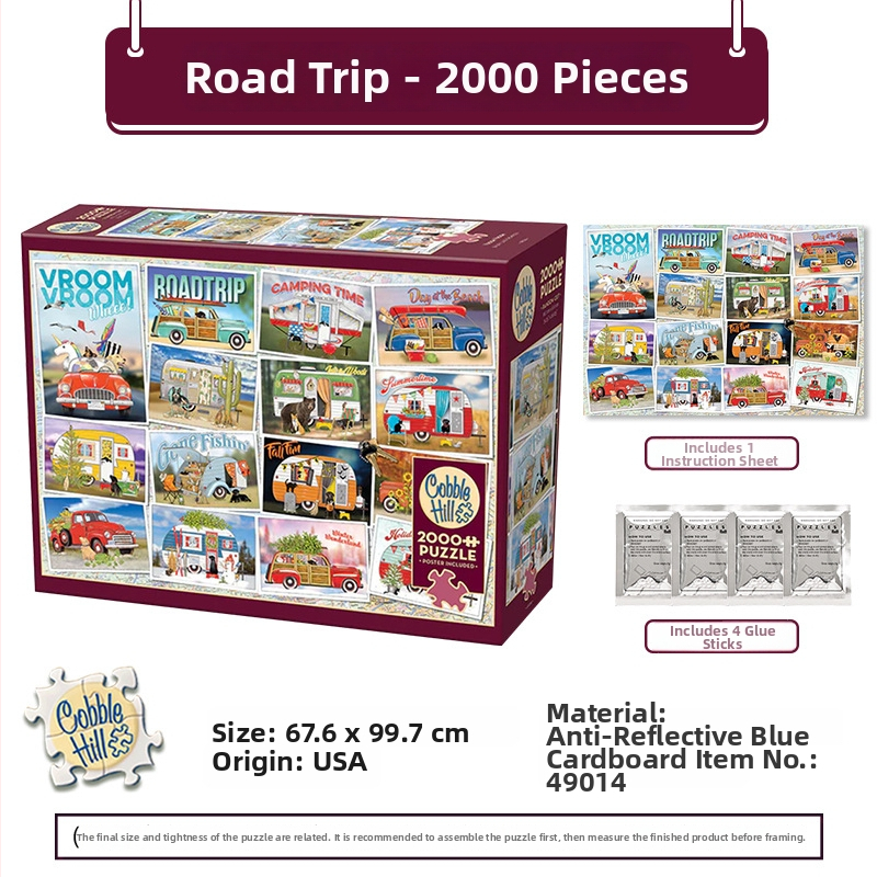 3D puzle — papīra sastāvs, izcelsme ASV, 14+ vecumam, burti ilustrācijas, dēļi