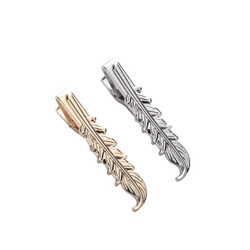 Kakla klips ar lapu ziedu motīvu, universāls, cinka sakausējums, elektroplēšana, plakana galva