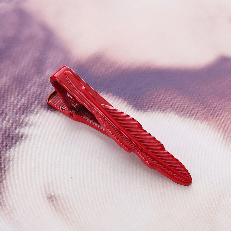 Kakla klips ar lapu ziedu motīvu, universāls, cinka sakausējums, elektroplēšana, plakana galva