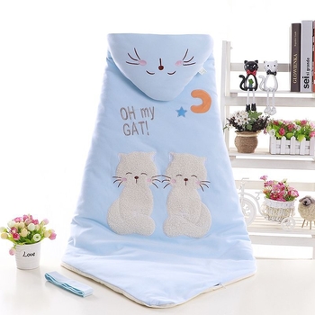 Swaddle za novorođenče od 100% pamuka s odvojivim dvostrukim slojem, 300–500 g, za proljeće i jesen, moderan minimalistički stil