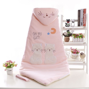 Swaddle za novorođenče od 100% pamuka s odvojivim dvostrukim slojem, 300–500 g, za proljeće i jesen, moderan minimalistički stil