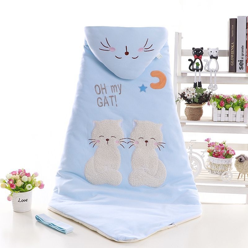 Swaddle za novorođenče od 100% pamuka s odvojivim dvostrukim slojem, 300–500 g, za proljeće i jesen, moderan minimalistički stil