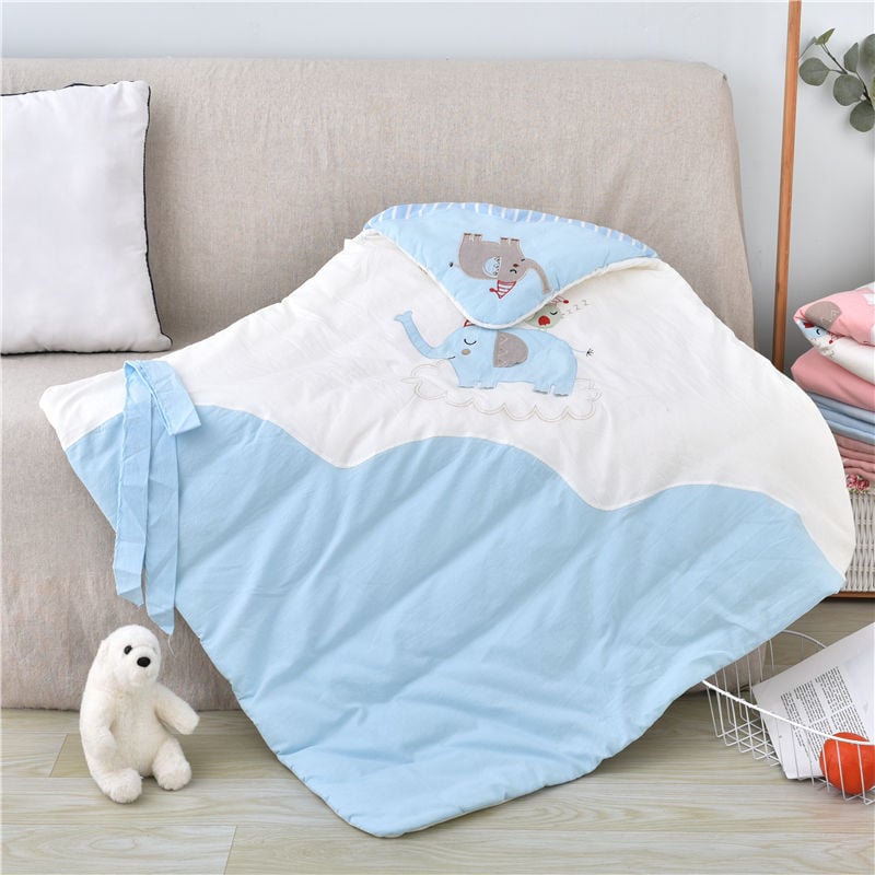 Swaddle za novorođenče od 100% pamuka s odvojivim dvostrukim slojem, 300–500 g, za proljeće i jesen, moderan minimalistički stil