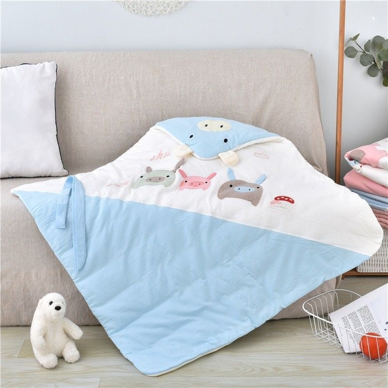 Swaddle za novorođenče od 100% pamuka s odvojivim dvostrukim slojem, 300–500 g, za proljeće i jesen, moderan minimalistički stil