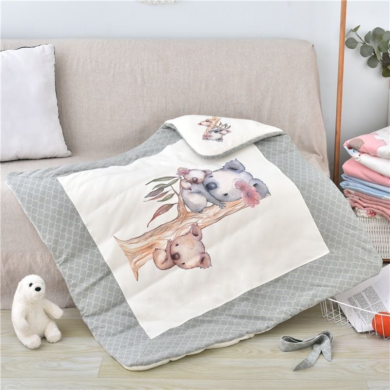 Swaddle za novorođenče od 100% pamuka s odvojivim dvostrukim slojem, 300–500 g, za proljeće i jesen, moderan minimalistički stil