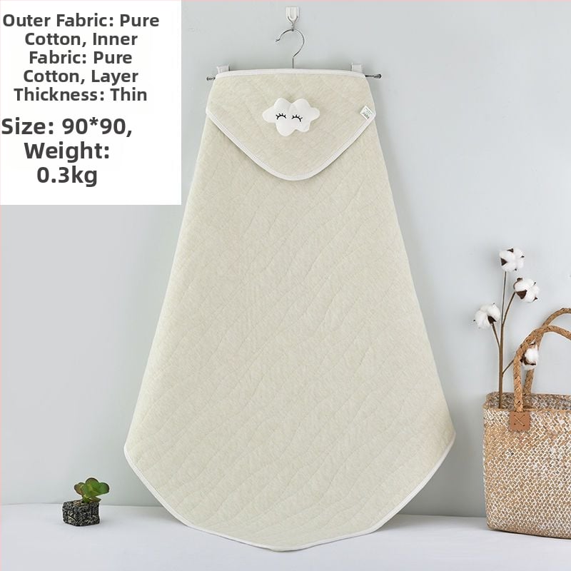 Swaddle za novorođenče od 100% pamuka s odvojivim dvostrukim slojem, 300–500 g, za proljeće i jesen, moderan minimalistički stil