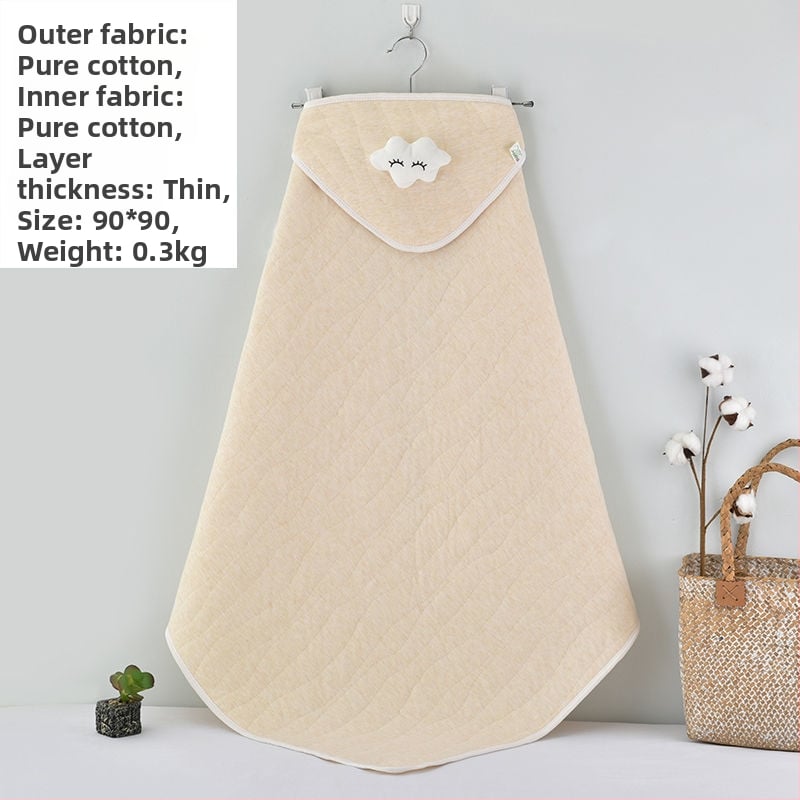 Swaddle za novorođenče od 100% pamuka s odvojivim dvostrukim slojem, 300–500 g, za proljeće i jesen, moderan minimalistički stil