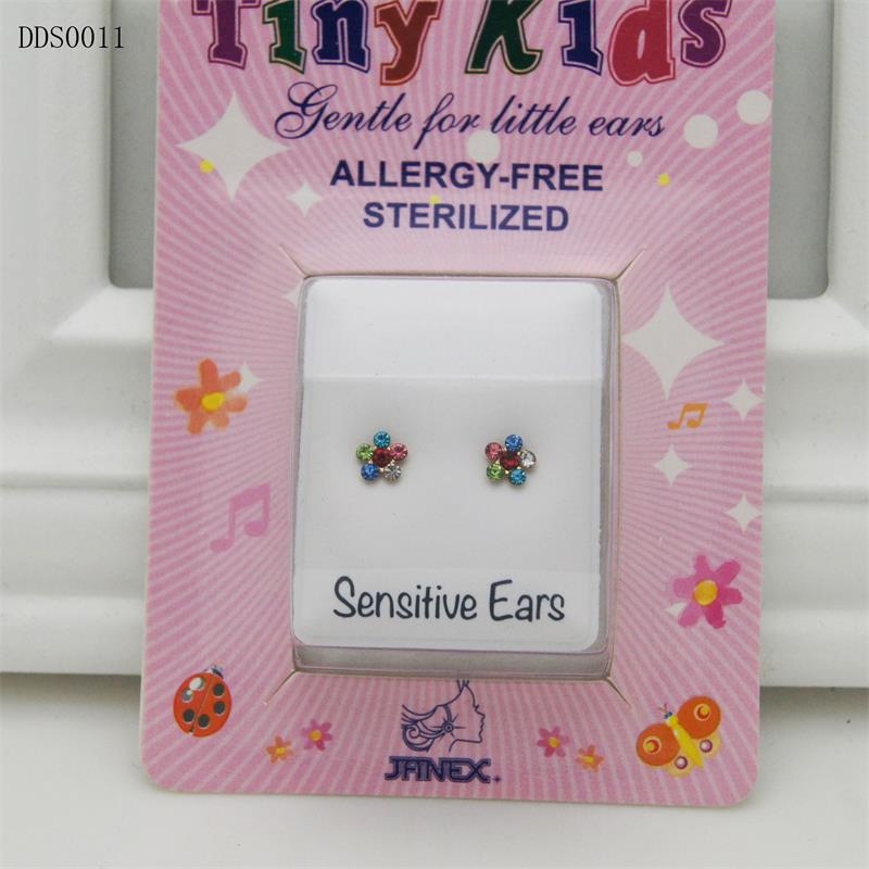 Cercei din oțel inoxidabil, formă geometrică, știfturi din argint 925, stil coreean pentru copii