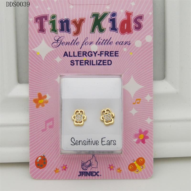 Cercei din oțel inoxidabil, formă geometrică, știfturi din argint 925, stil coreean pentru copii