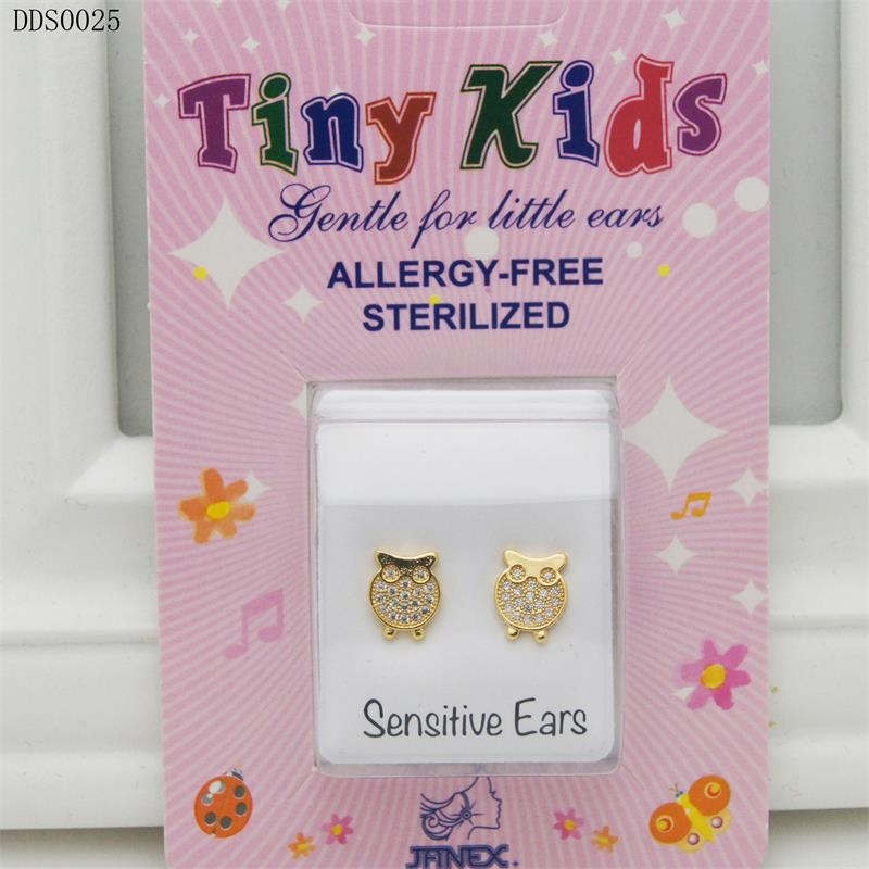 Cercei din oțel inoxidabil, formă geometrică, știfturi din argint 925, stil coreean pentru copii