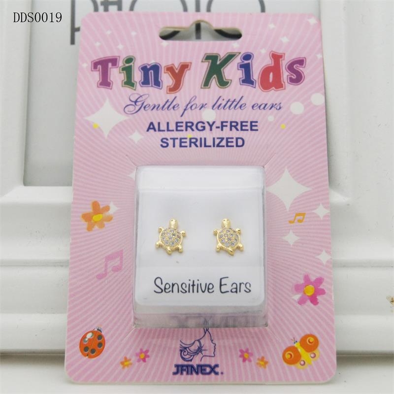 Cercei din oțel inoxidabil, formă geometrică, știfturi din argint 925, stil coreean pentru copii