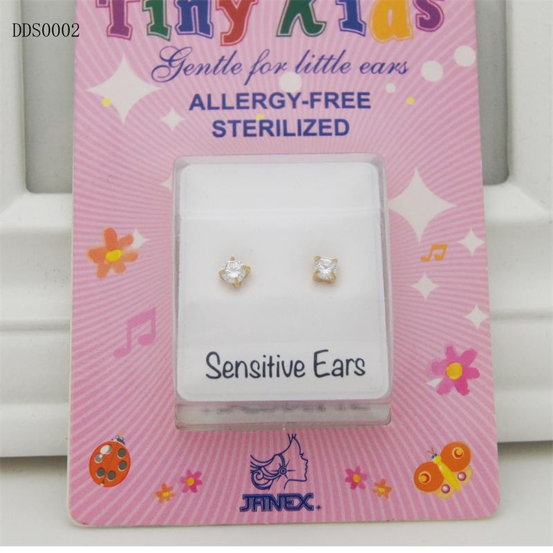 Cercei din oțel inoxidabil, formă geometrică, știfturi din argint 925, stil coreean pentru copii