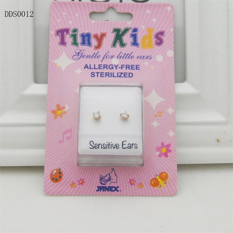 Cercei din oțel inoxidabil, formă geometrică, știfturi din argint 925, stil coreean pentru copii