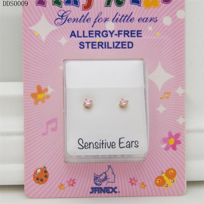 Cercei din oțel inoxidabil, formă geometrică, știfturi din argint 925, stil coreean pentru copii