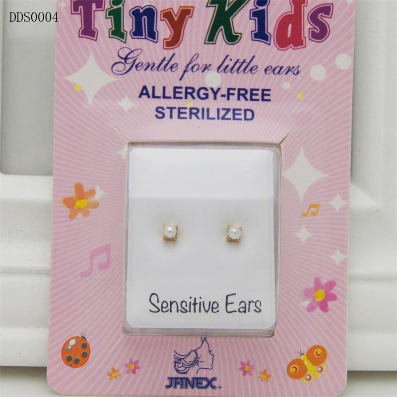 Cercei din oțel inoxidabil, formă geometrică, știfturi din argint 925, stil coreean pentru copii