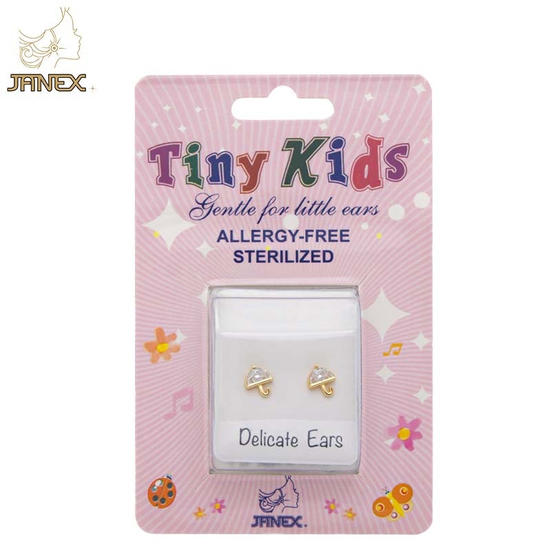 Cercei din oțel inoxidabil, formă geometrică, știfturi din argint 925, stil coreean pentru copii