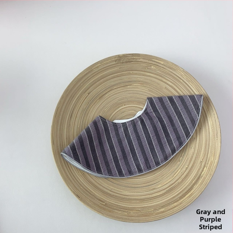 Kūdikio seilinukas iš medvilnės, atsparus vandeniui, dryžių raštas, 0–3 metų vaikams, unisex