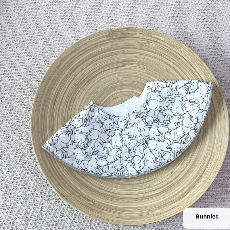 Kūdikio seilinukas iš medvilnės, atsparus vandeniui, dryžių raštas, 0–3 metų vaikams, unisex