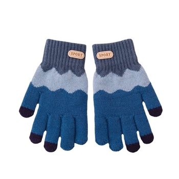 Bērnu ziemas adīti cimdi ar korejiešu stilu, universāli (vecums 5-12)