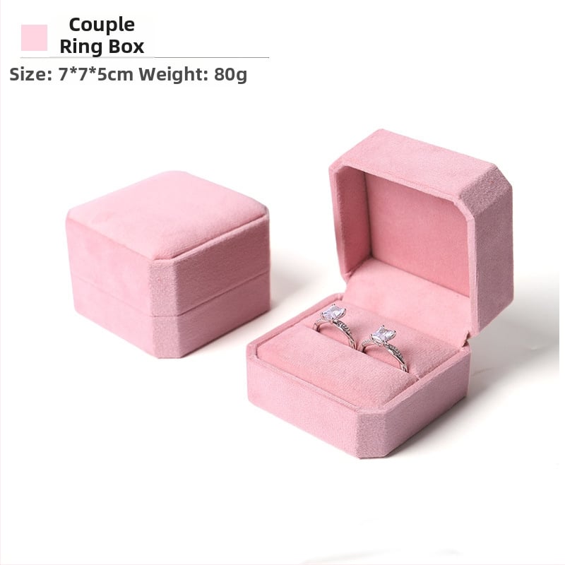 Astoņstūraina velūra juvelierizstrādājumu kaste, kompozītmateriāls, SSJH23, juvelierizstrādājumu iepakojums