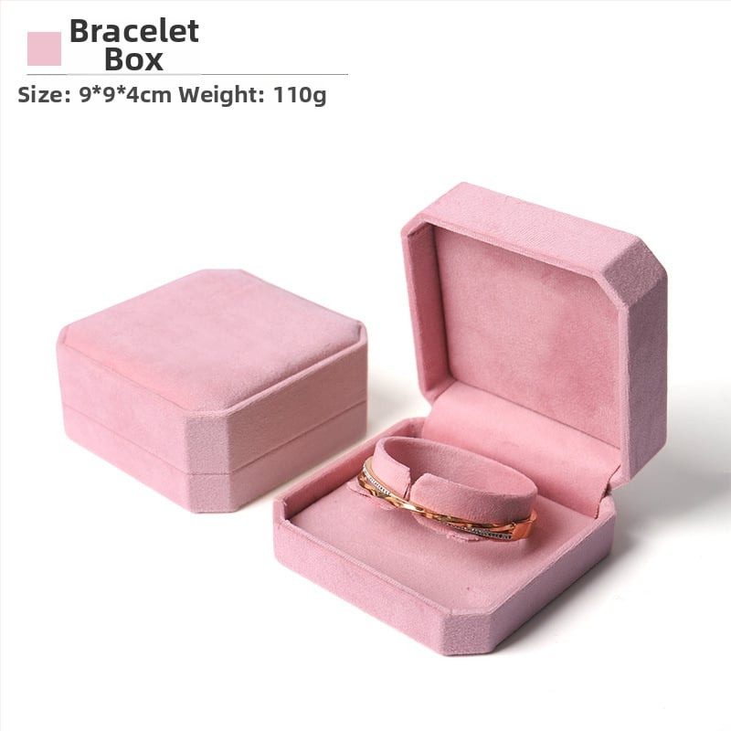 Astoņstūraina velūra juvelierizstrādājumu kaste, kompozītmateriāls, SSJH23, juvelierizstrādājumu iepakojums