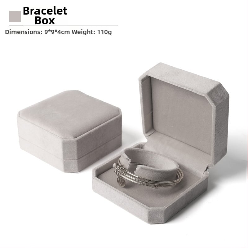 Astoņstūraina velūra juvelierizstrādājumu kaste, kompozītmateriāls, SSJH23, juvelierizstrādājumu iepakojums