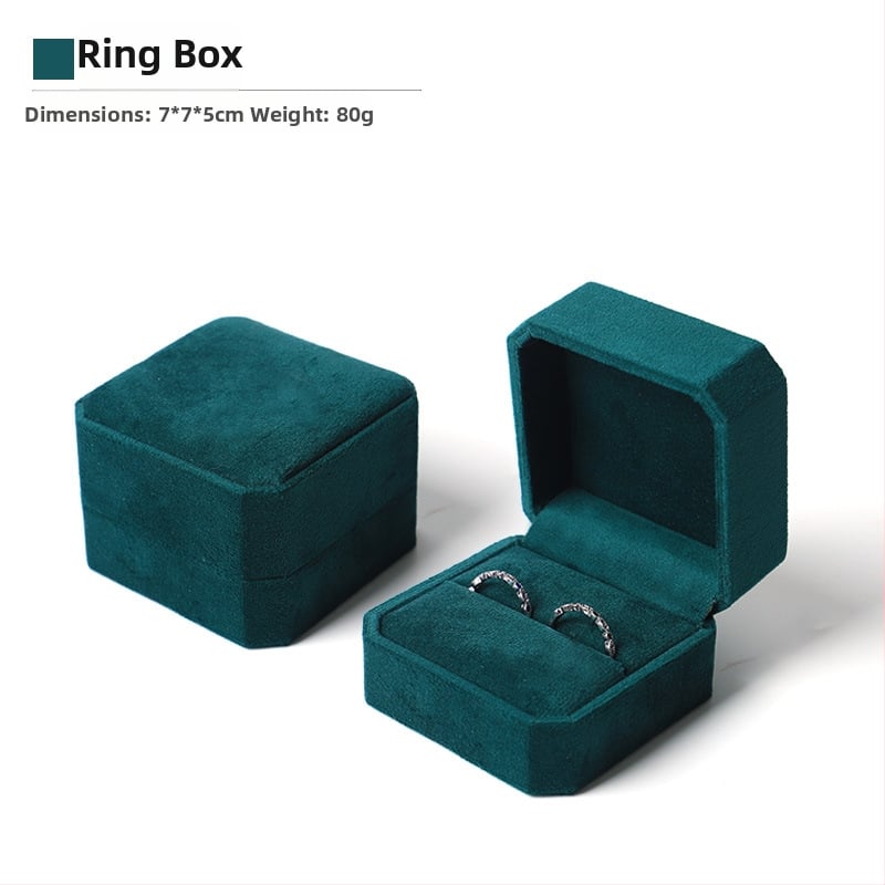 Astoņstūraina velūra juvelierizstrādājumu kaste, kompozītmateriāls, SSJH23, juvelierizstrādājumu iepakojums