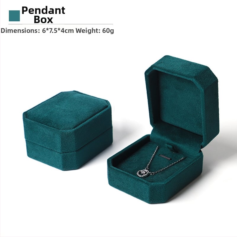 Astoņstūraina velūra juvelierizstrādājumu kaste, kompozītmateriāls, SSJH23, juvelierizstrādājumu iepakojums