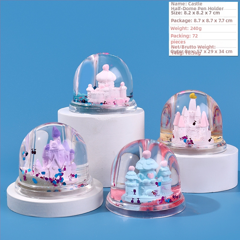 Akrilinis panda smėlio laikrodis biuro dekorui, karikatūrinis stilius, injekcinis formavimas