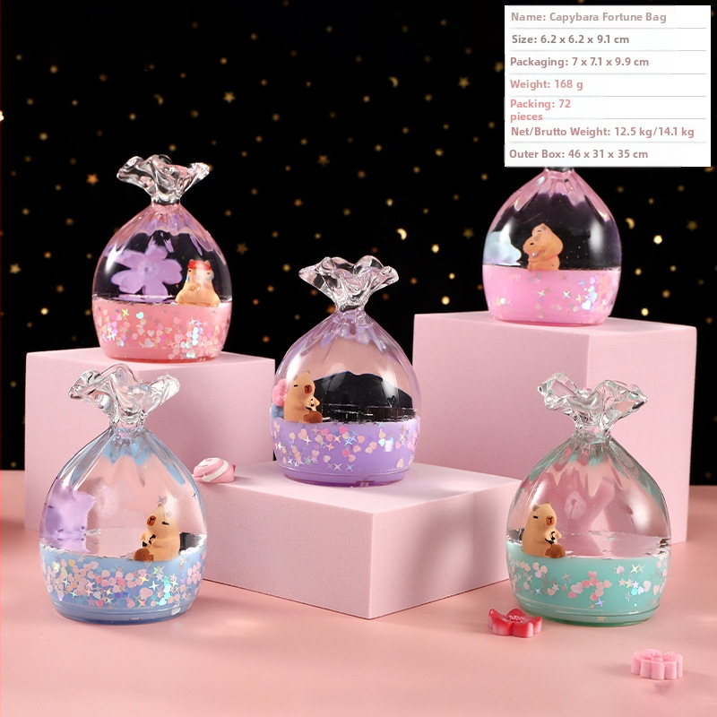 Akrilinis panda smėlio laikrodis biuro dekorui, karikatūrinis stilius, injekcinis formavimas