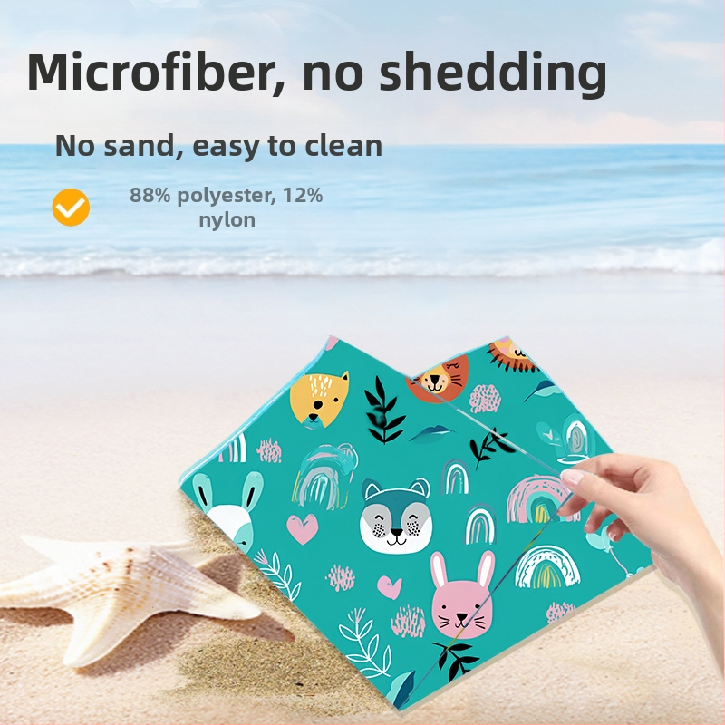 Detský kapucňový uterák – mikrovlákno, 200–300 g, 16 vlákien, potlačený