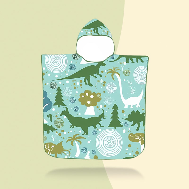 Vaikų gobtuvinis rankšluostis – mikropluoštas, 200–300 g, 16 siūlų pluoštas, spausdintas