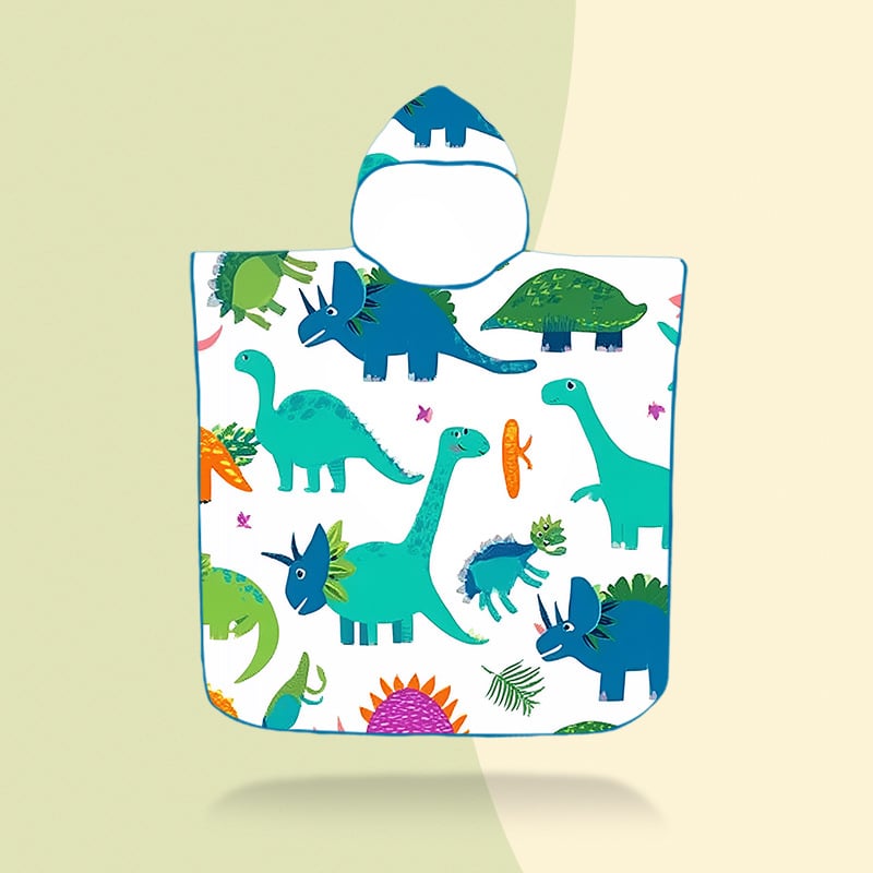 Vaikų gobtuvinis rankšluostis – mikropluoštas, 200–300 g, 16 siūlų pluoštas, spausdintas