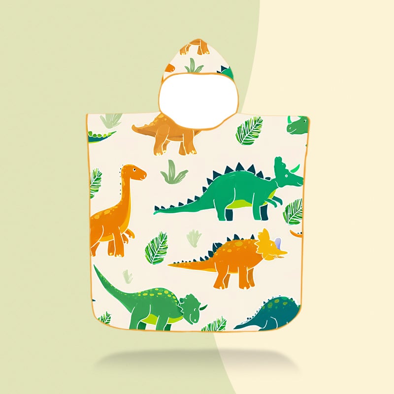 Vaikų gobtuvinis rankšluostis – mikropluoštas, 200–300 g, 16 siūlų pluoštas, spausdintas