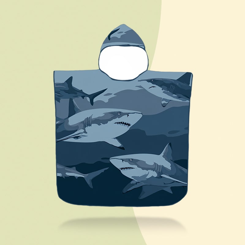 Vaikų gobtuvinis rankšluostis – mikropluoštas, 200–300 g, 16 siūlų pluoštas, spausdintas