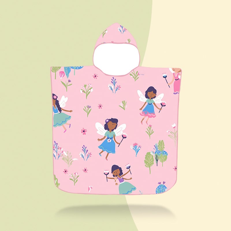 Vaikų gobtuvinis rankšluostis – mikropluoštas, 200–300 g, 16 siūlų pluoštas, spausdintas