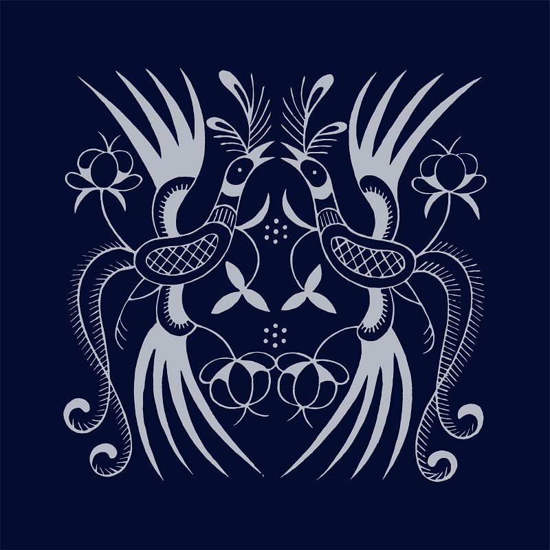 Tapiserie de perete în stil etnic Batik, bumbac, transfer termic digital, personalizabil pentru restaurante și spații comerciale