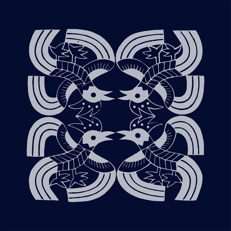 Tapiserie de perete în stil etnic Batik, bumbac, transfer termic digital, personalizabil pentru restaurante și spații comerciale