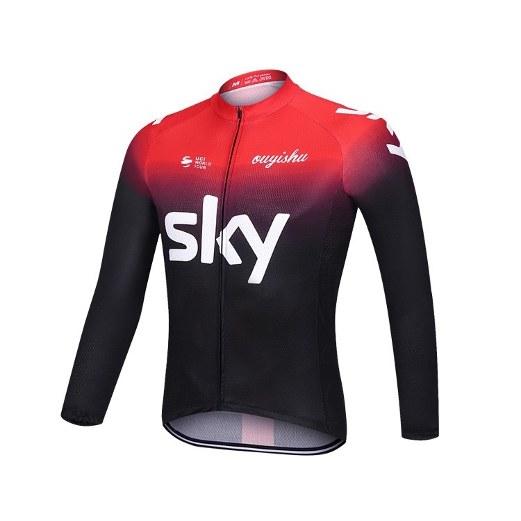 Unisex ilgomis rankovėmis dviračių komplektas kelių ir kalnų dviračiams, kvėpuojantis, greitai džiūstantis, rudens sezonui