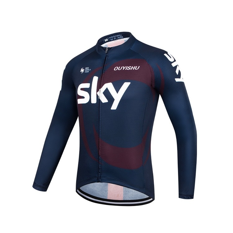 Unisex ilgomis rankovėmis dviračių komplektas kelių ir kalnų dviračiams, kvėpuojantis, greitai džiūstantis, rudens sezonui