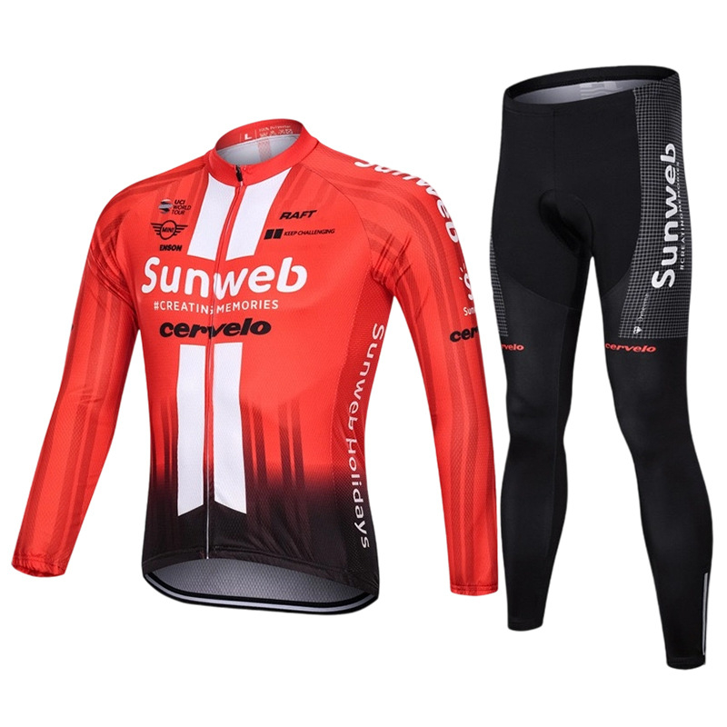 Unisex ilgomis rankovėmis dviračių komplektas kelių ir kalnų dviračiams, kvėpuojantis, greitai džiūstantis, rudens sezonui