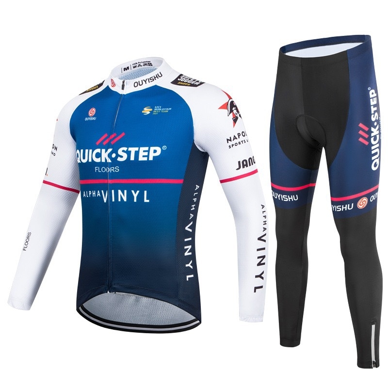 Unisex ilgomis rankovėmis dviračių komplektas kelių ir kalnų dviračiams, kvėpuojantis, greitai džiūstantis, rudens sezonui