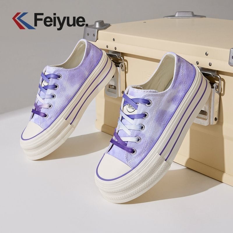 Feiyue ženske tenisice s mrežastim gornjim dijelom, proljeće–ljeto 2025, lagane i prozračne, vulkanizirana gumena đon, vezanje na šnure, ležerni stil