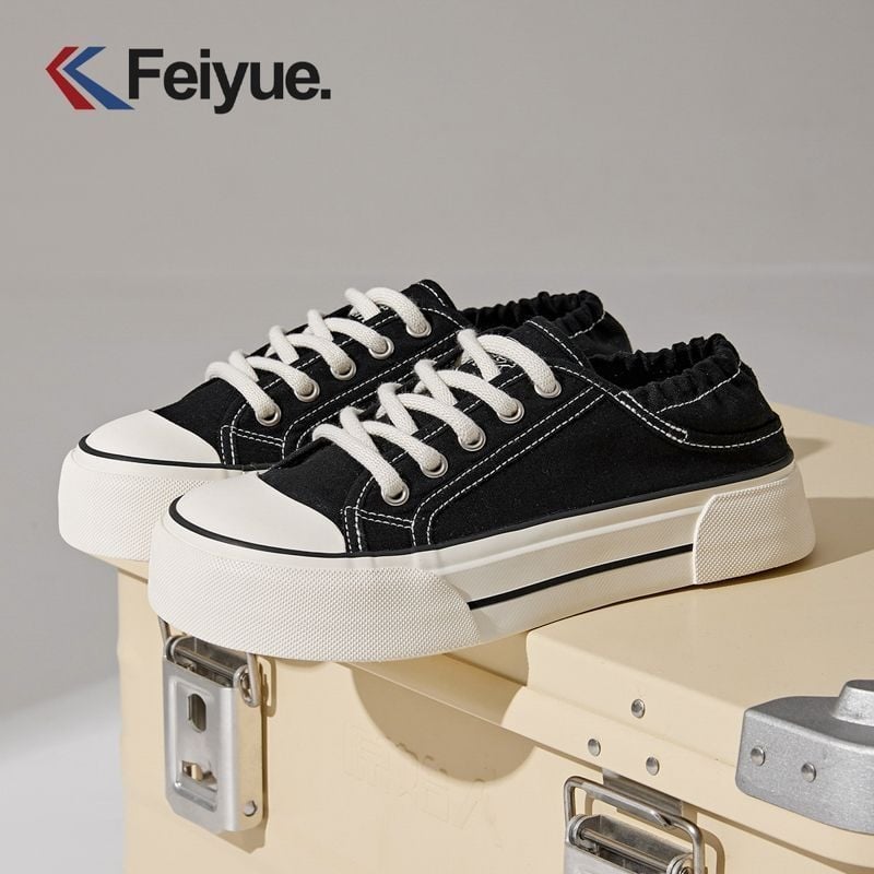 Feiyue ženske tenisice s mrežastim gornjim dijelom, proljeće–ljeto 2025, lagane i prozračne, vulkanizirana gumena đon, vezanje na šnure, ležerni stil