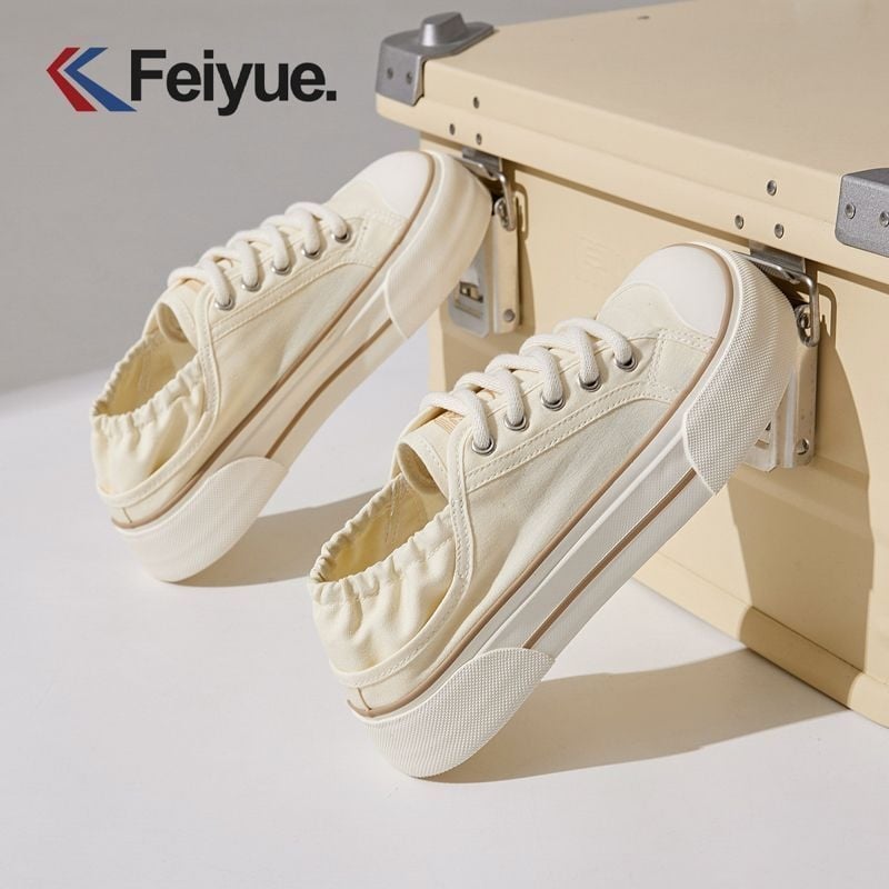 Feiyue ženske tenisice s mrežastim gornjim dijelom, proljeće–ljeto 2025, lagane i prozračne, vulkanizirana gumena đon, vezanje na šnure, ležerni stil