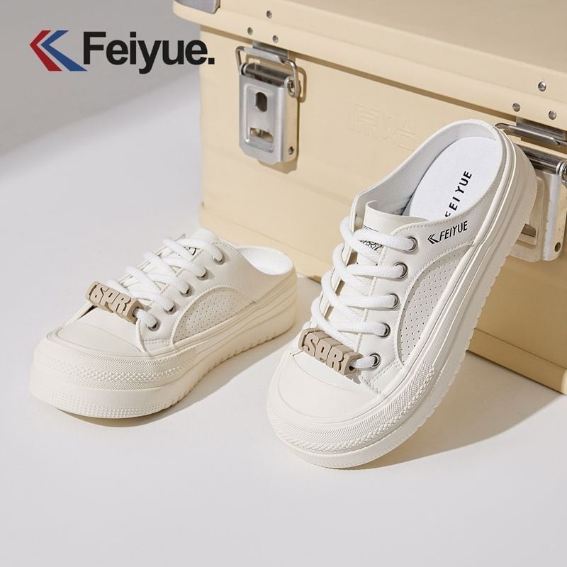 Feiyue ženske tenisice s mrežastim gornjim dijelom, proljeće–ljeto 2025, lagane i prozračne, vulkanizirana gumena đon, vezanje na šnure, ležerni stil