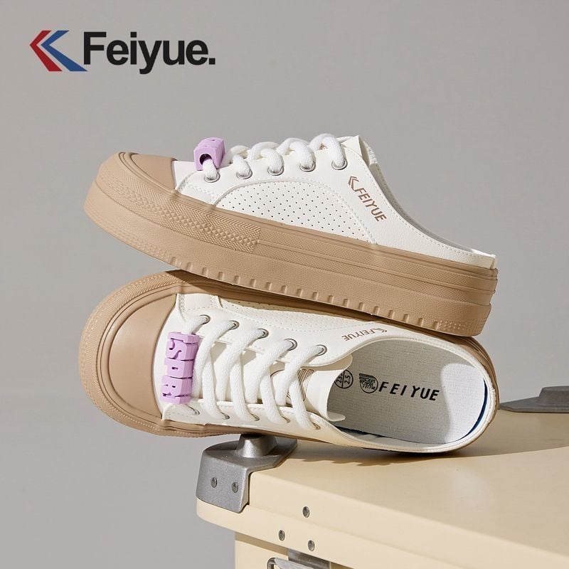 Feiyue ženske tenisice s mrežastim gornjim dijelom, proljeće–ljeto 2025, lagane i prozračne, vulkanizirana gumena đon, vezanje na šnure, ležerni stil