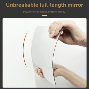 Ακρυλικό καθρέφτης τοίχου με αυτοκόλλητο — διακοσμητικό πάνελ για πόρτες ντουλάπας, ολόσωμο καθρέπτης μακιγιάζ
