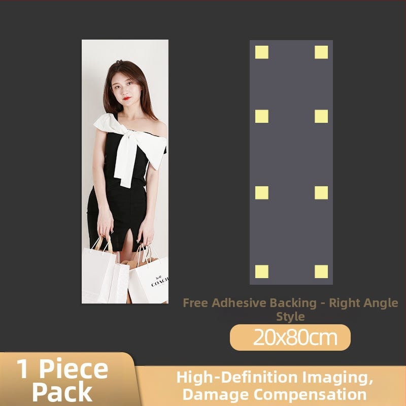 Ακρυλικό καθρέφτης τοίχου με αυτοκόλλητο — διακοσμητικό πάνελ για πόρτες ντουλάπας, ολόσωμο καθρέπτης μακιγιάζ