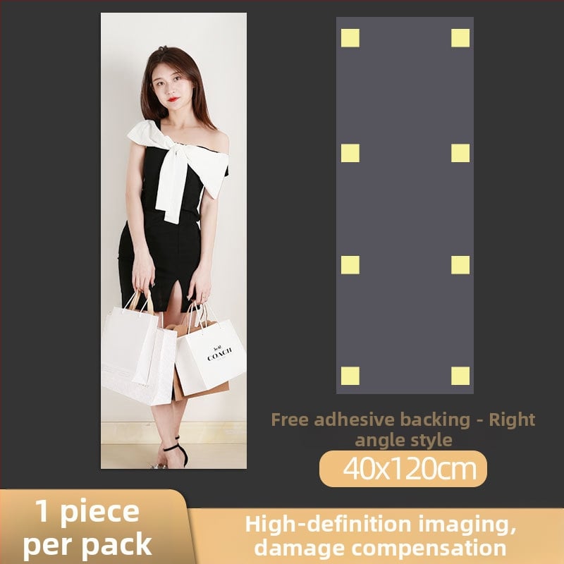 Ακρυλικό καθρέφτης τοίχου με αυτοκόλλητο — διακοσμητικό πάνελ για πόρτες ντουλάπας, ολόσωμο καθρέπτης μακιγιάζ